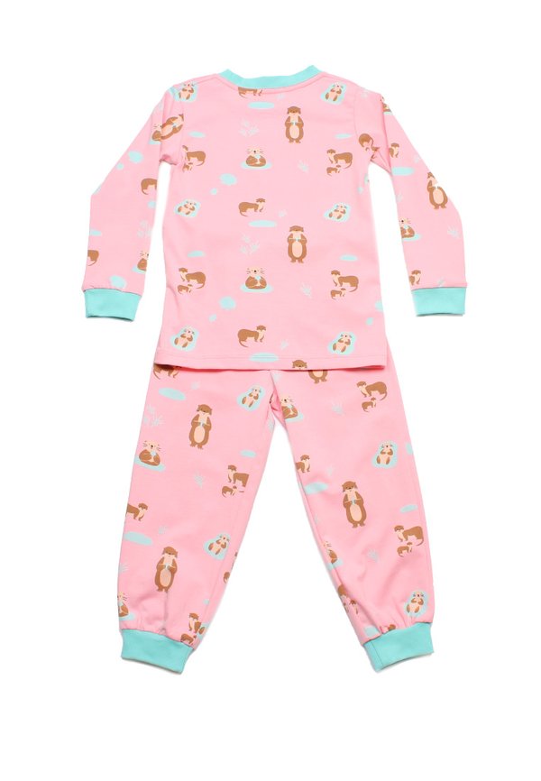 Cute Animals Series Otter Premium Kids' Pyjamas Set PINK Cute Animals Series Otter Premium Kids' Pyjamas Set PINK