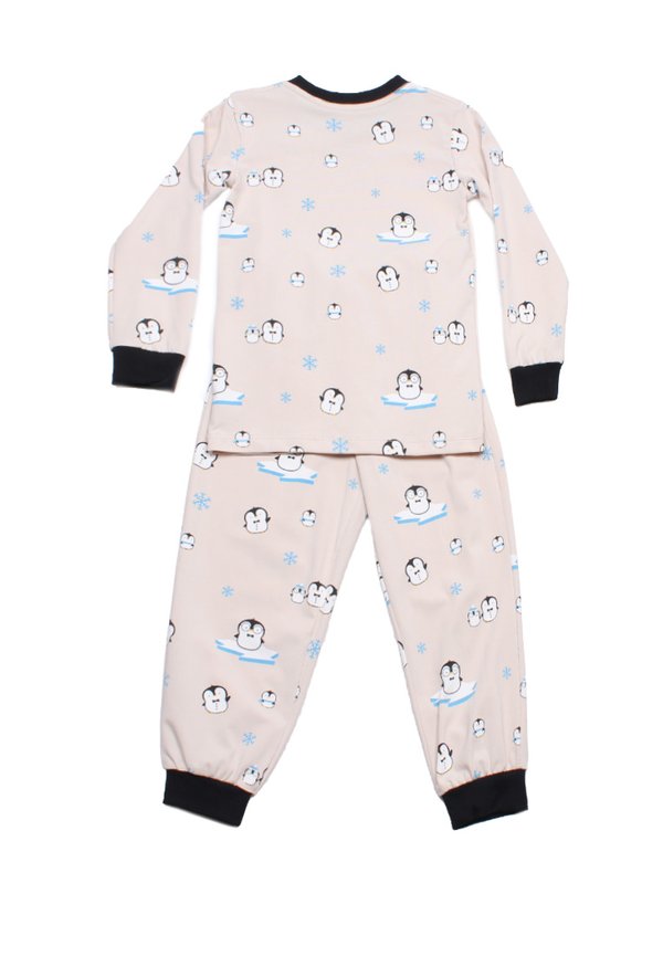 Cute Animals Series Penguin Premium Kids' Pyjamas Set KHAKI Cute Animals Series Penguin Premium Kids' Pyjamas Set KHAKI