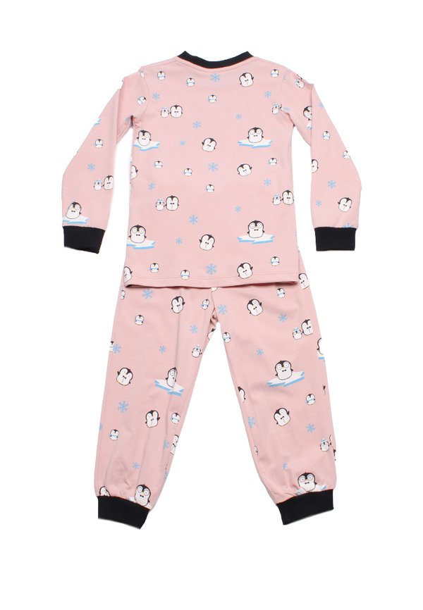 Cute Animals Series Penguin Premium Kids' Pyjamas Set PINK Cute Animals Series Penguin Premium Kids' Pyjamas Set PINK