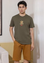 Joyful Calligraphy Premium Men's T-Shirt GREY