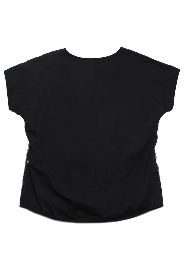 Diamond Mesh Premium Ladies' Blouse BLACK