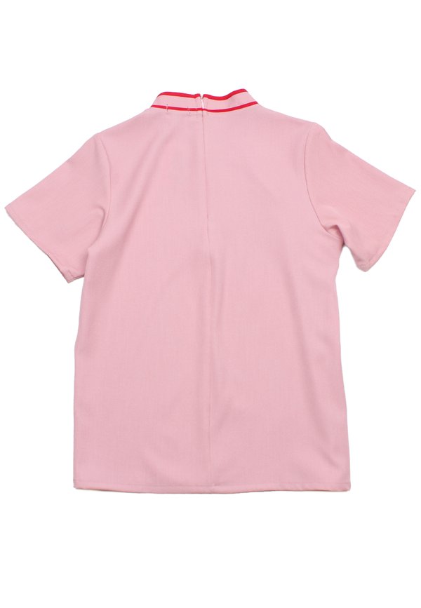 Sakura Embroidery Cheongsam Classic Ladies' Blouse PINK