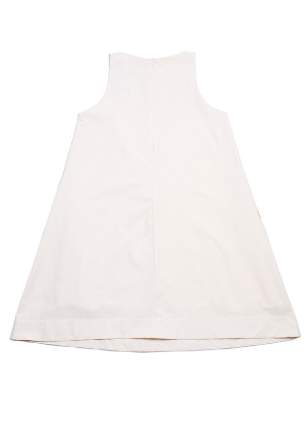 Big Floral Premium Ladies' Shift Dress CREAM