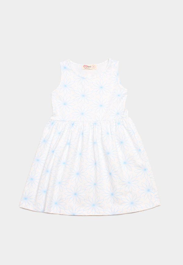 Galaxy Floral Classic Girl's Dress WHITE