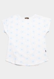 Galaxy Floral Ladies' Blouse WHITE