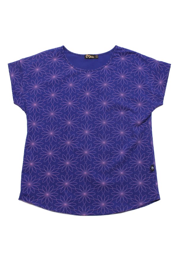 Galaxy Floral Ladies' Blouse NAVY