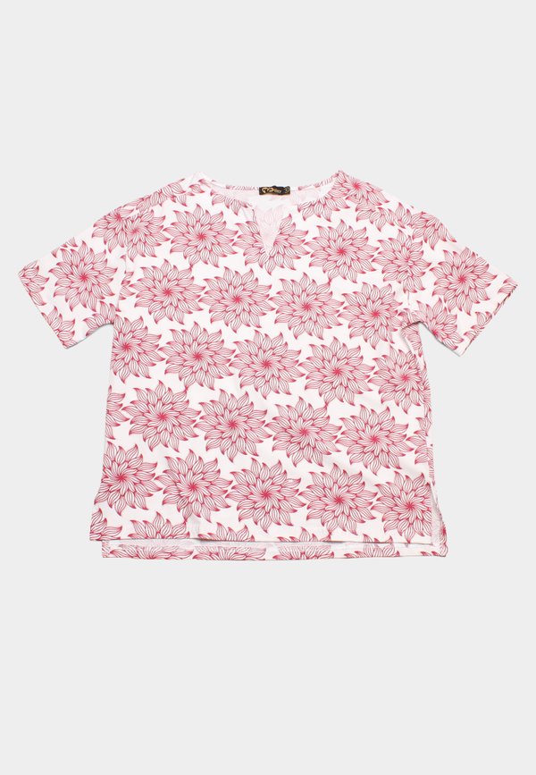 Tribal Floral Premium Ladies' V Blouse RED