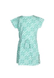 Geometric Tiles Print Girl's Dress GREEN