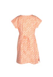 Geometric Tiles Print Girl's Dress ORANGE