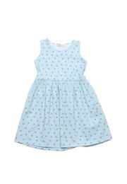 Cherries Premium Girl's Dress GREEN