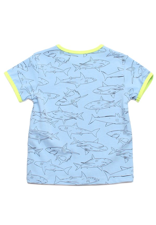 Shark Prints Boy's T-Shirt BLUE