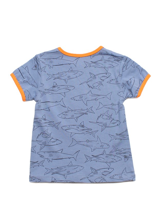 Shark Prints Boy's T-Shirt GREYISH BLUE