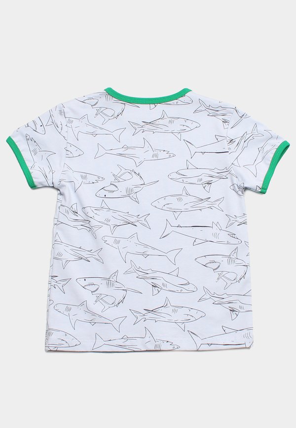 Shark Prints Boy's T-Shirt WHITE