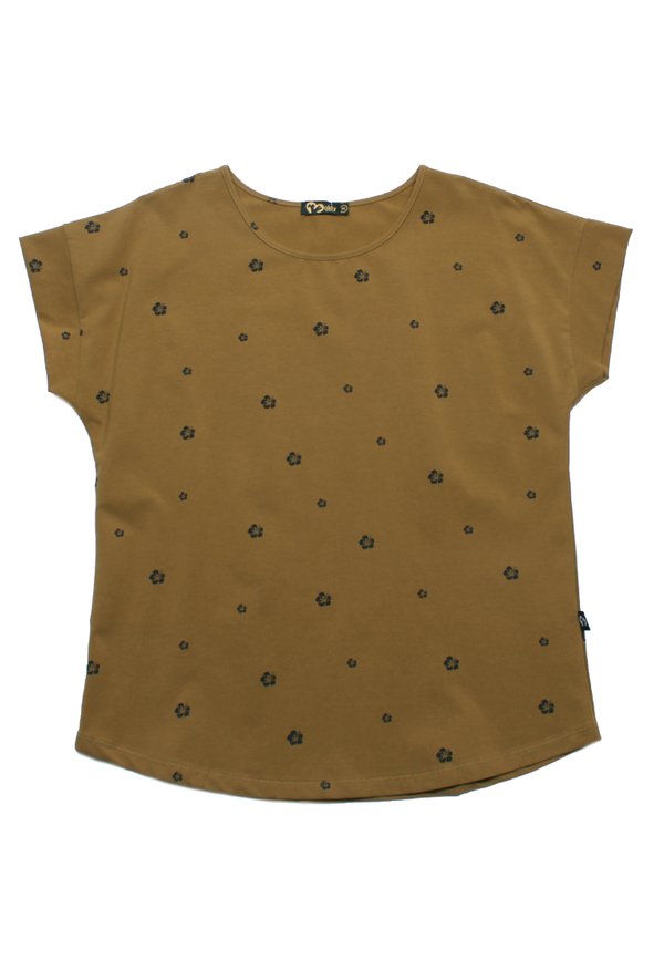 Flower Petals Ladies' Blouse BROWN
