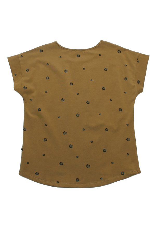Flower Petals Ladies' Blouse BROWN