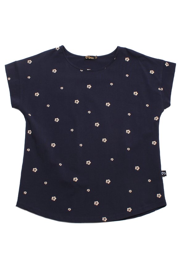 Flower Petals Ladies' Blouse NAVY