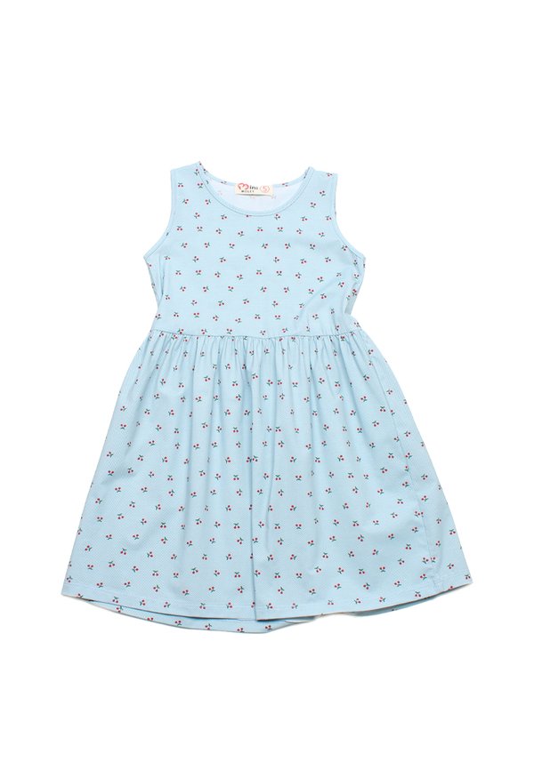 Cherries Premium Girl's Dress GREEN