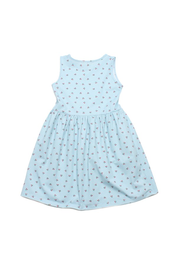 Cherries Premium Girl's Dress GREEN