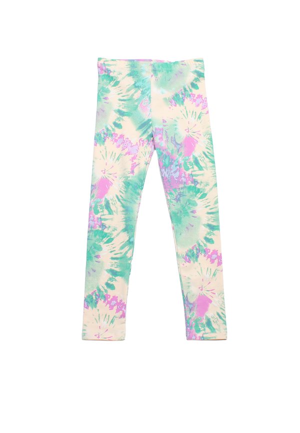 Tie Dye Girl's Leggings GREEN