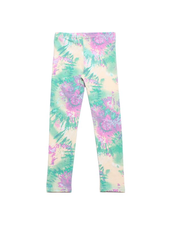 Tie Dye Girl's Leggings GREEN