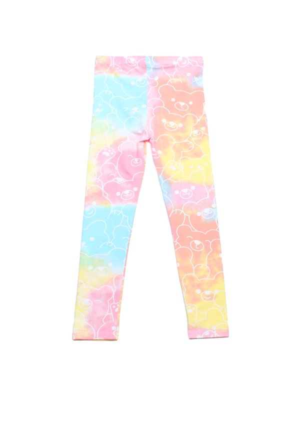 Tie Dye Design Girl's Leggings ORANGE