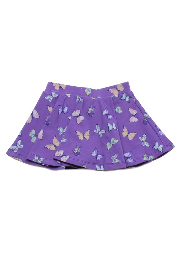 Butterly Prints Girl's Skirt PURPLE