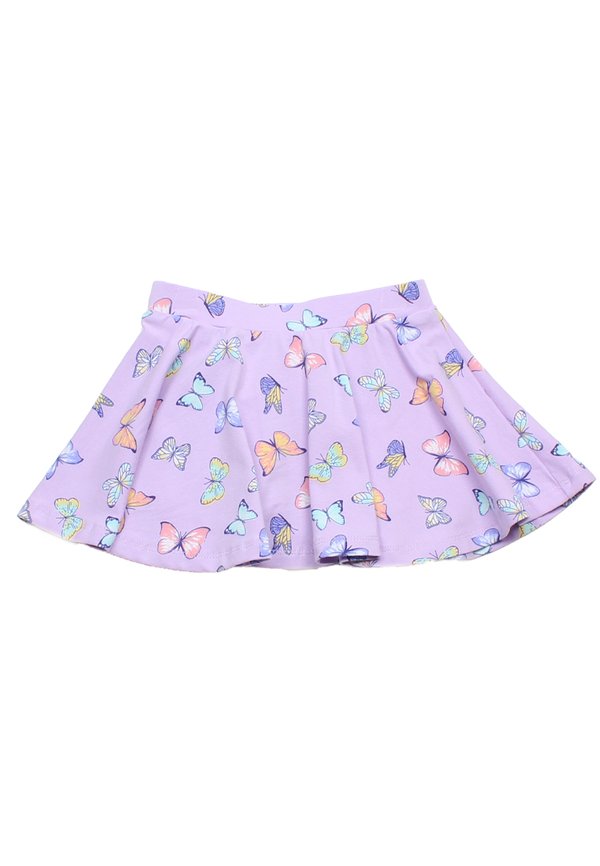 Butterly Prints Girl's Skirt LILAC