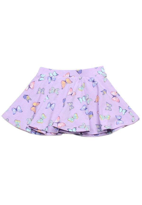Butterly Prints Girl's Skirt LILAC