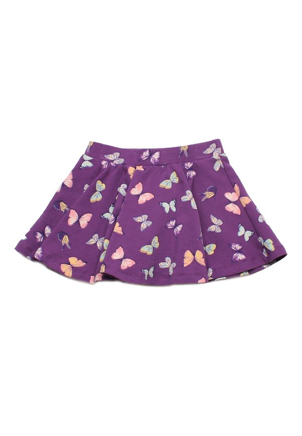 Butterly Prints Girl's Skirt PURPLE