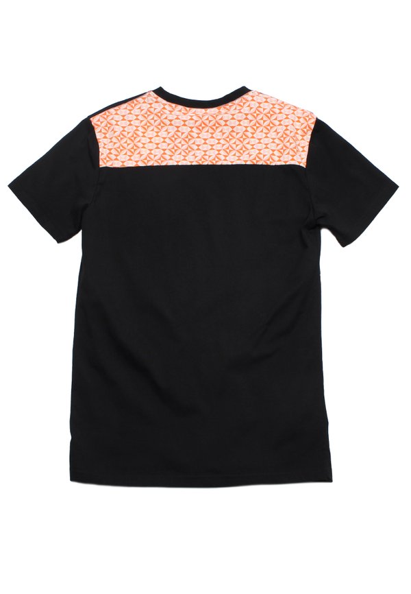 Geomtric Tiles Pocket Premium Men's T-Shirt BLACK