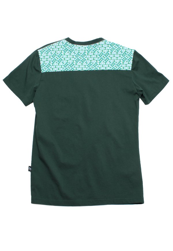 Geomtric Tiles Pocket Premium Men's T-Shirt GREEN