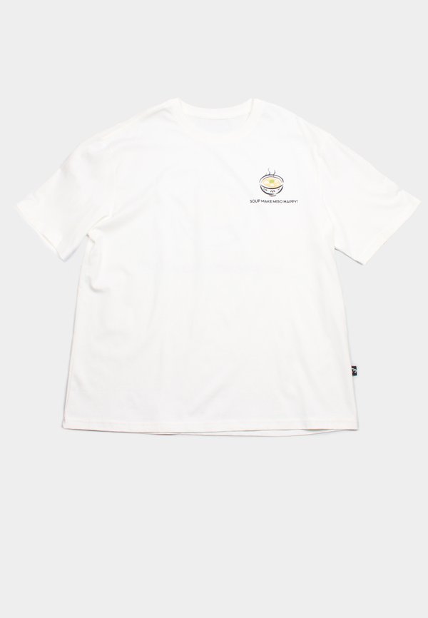 Miso Japan Fun Premium Oversized Men's T-Shirt WHITE