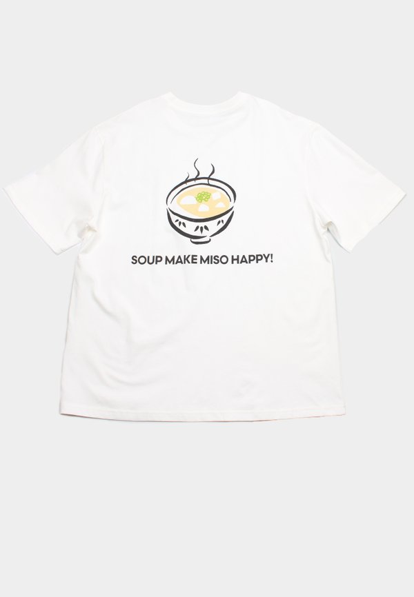 Miso Japan Fun Premium Oversized Men's T-Shirt WHITE