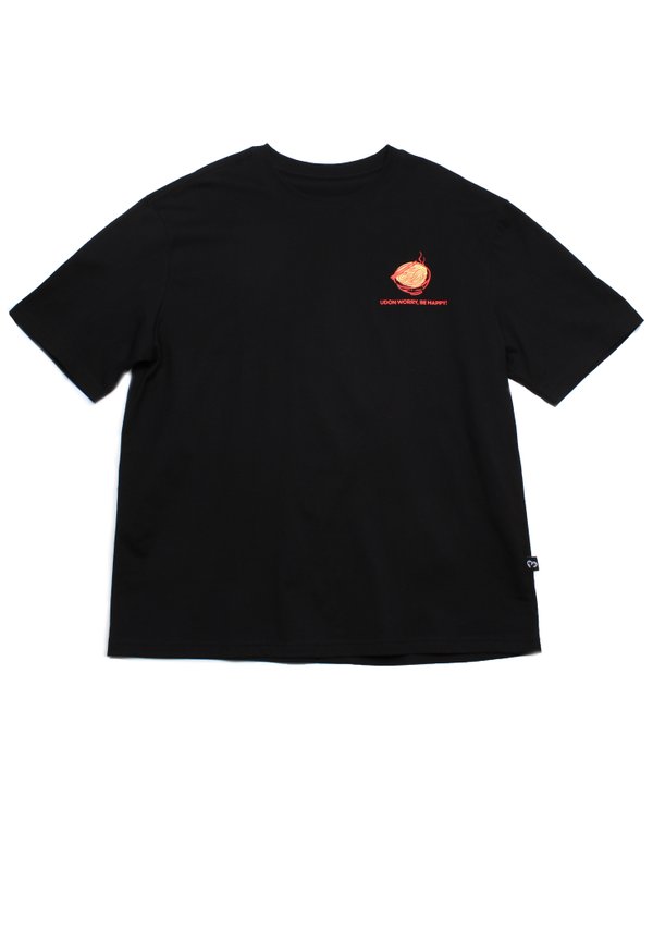 Udon Japan Fun Premium Oversized Men's T-Shirt BLACK