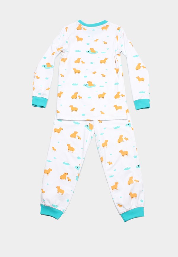 Cute Animals Series Capybara Premium Kids' Pyjamas Set WHITE