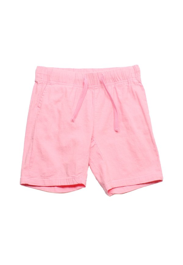 Linen Casual Drawstring Boy's Shorts PINK