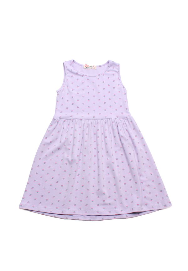 Mini Floret Classic Girl's Dress PURPLE