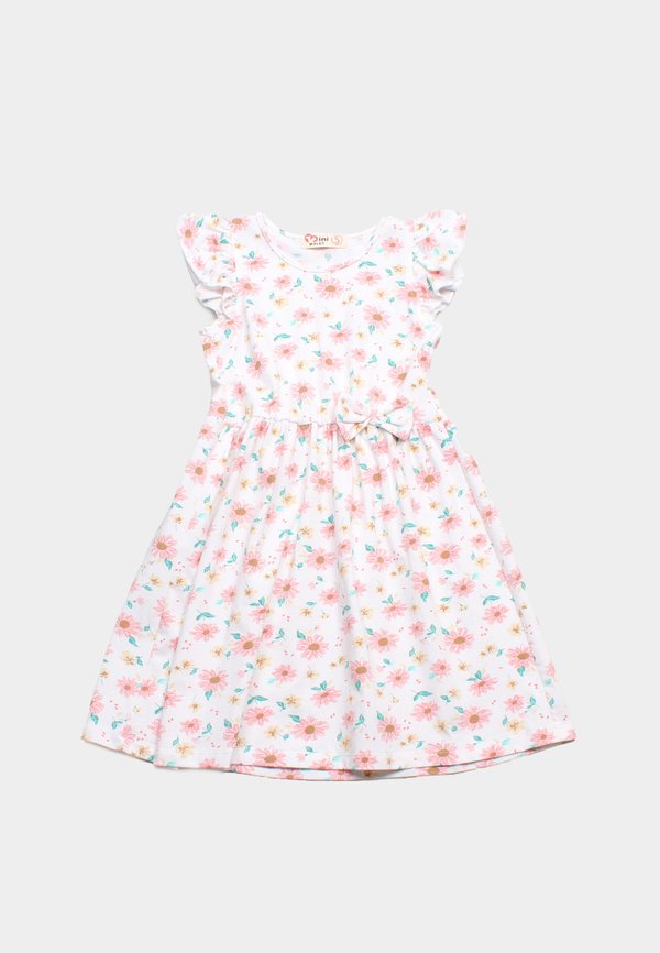 Spring Floral Girl's Dress WHITE
