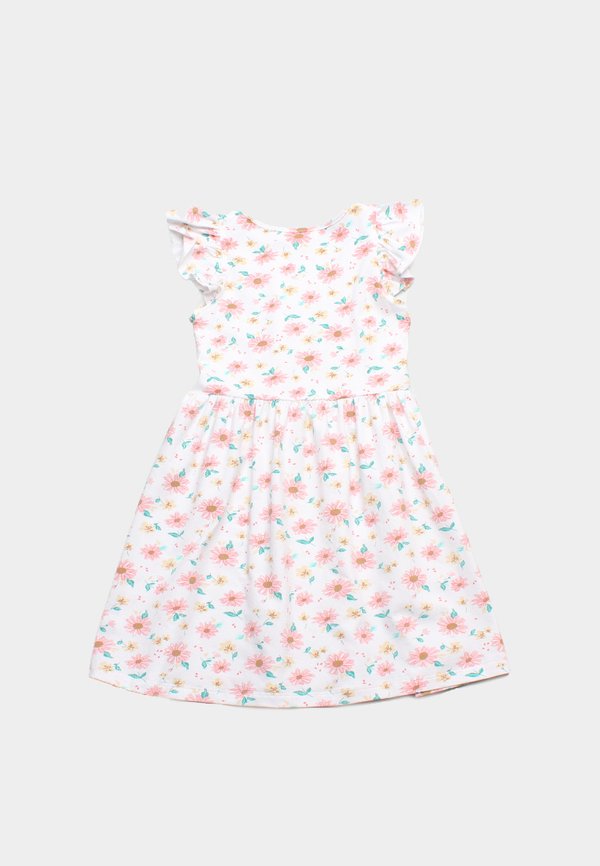 Spring Floral Girl's Dress WHITE
