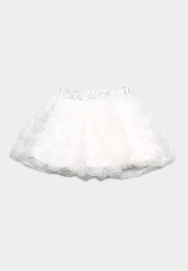 Rose Tulle Girl's Skirt WHITE