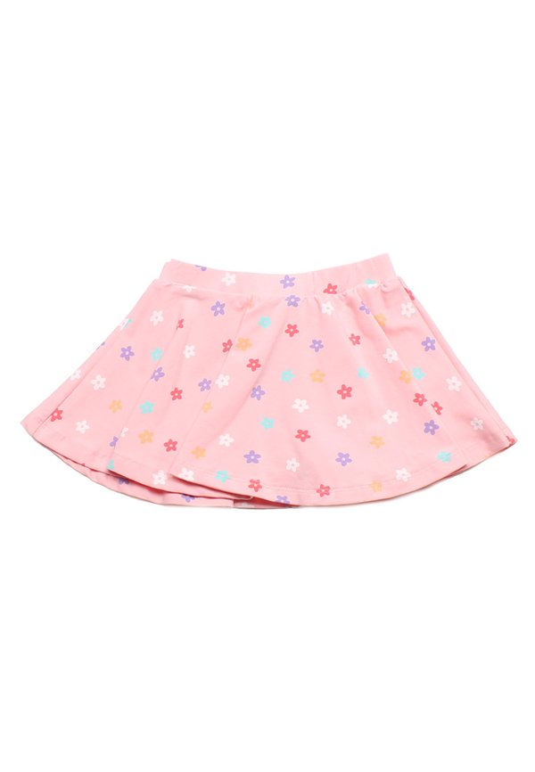 Mini Rainbow Florets Girl's Skirt PINK