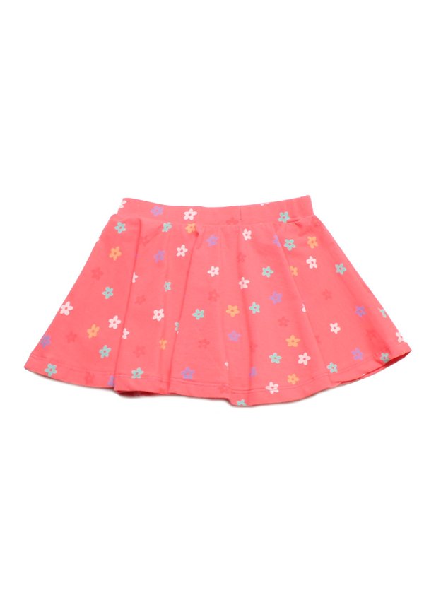 Mini Rainbow Florets Girl's Skirt RED