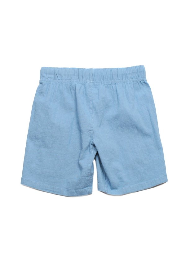 Linen Casual Drawstring Boy's Shorts BLUE