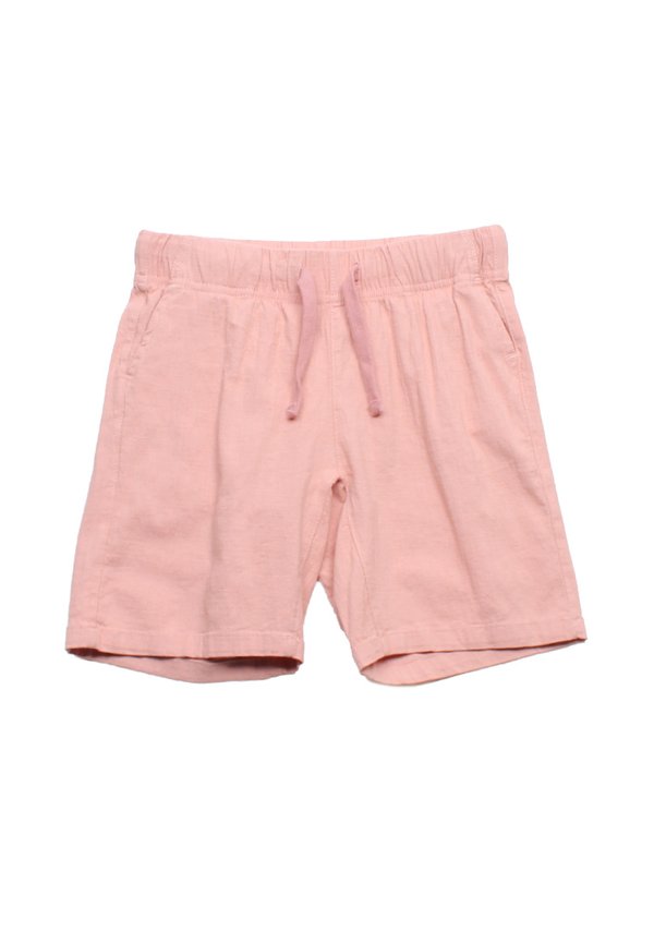 Linen Casual Drawstring Boy's Shorts PINK