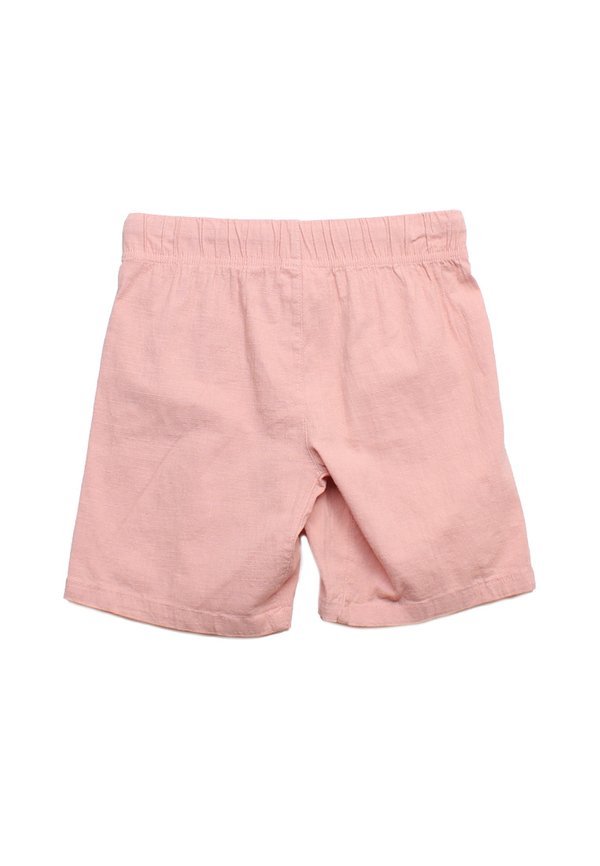 Linen Casual Drawstring Boy's Shorts PINK