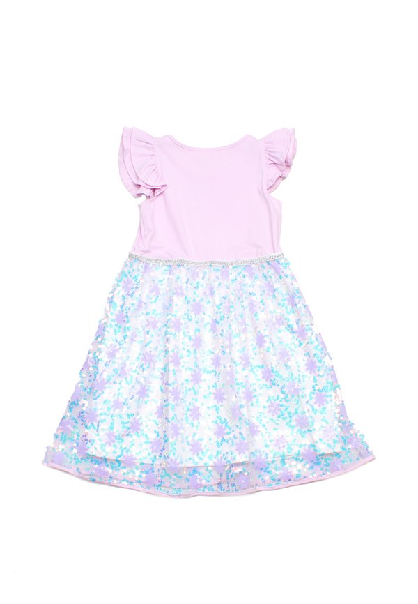 Snowflake Tulle Girl's Bubble Dress PINK