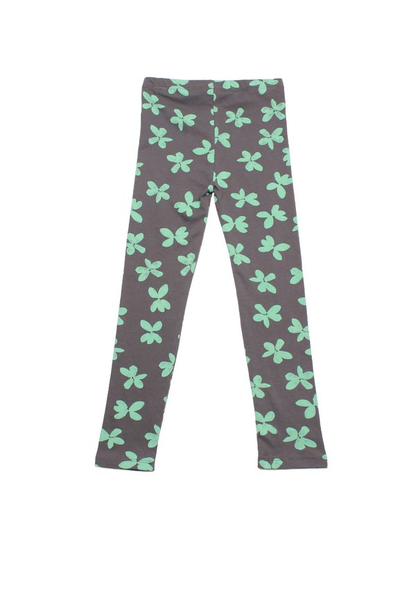 Orchid Prints Girl's Leggings GREY
