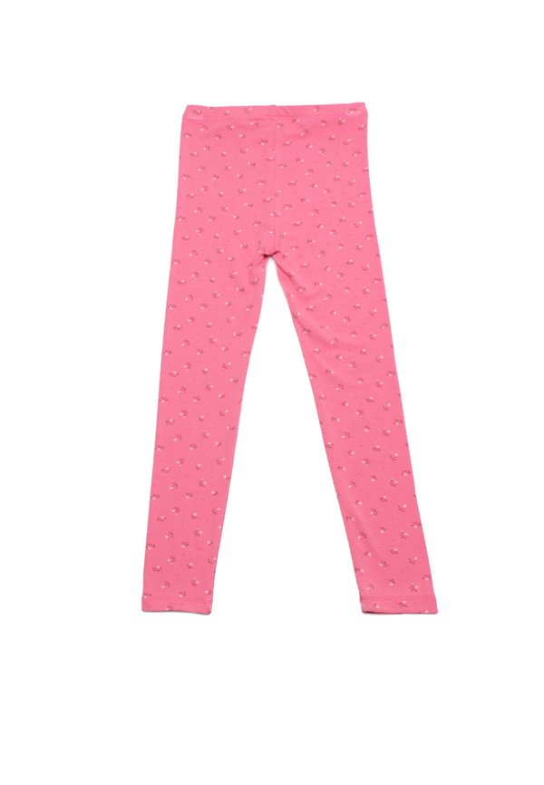 Floral Prints Girl's Leggings RED