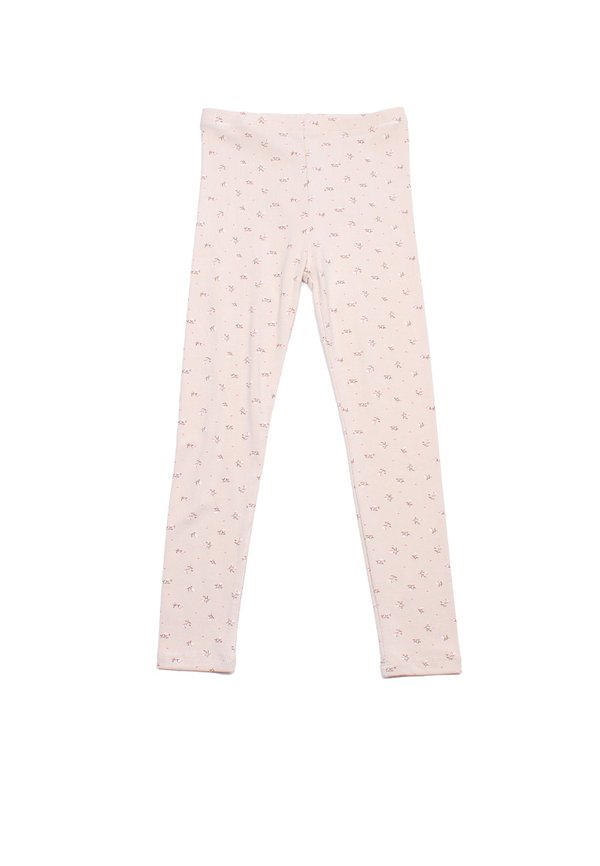 Floral Prints Girl's Leggings BEIGE
