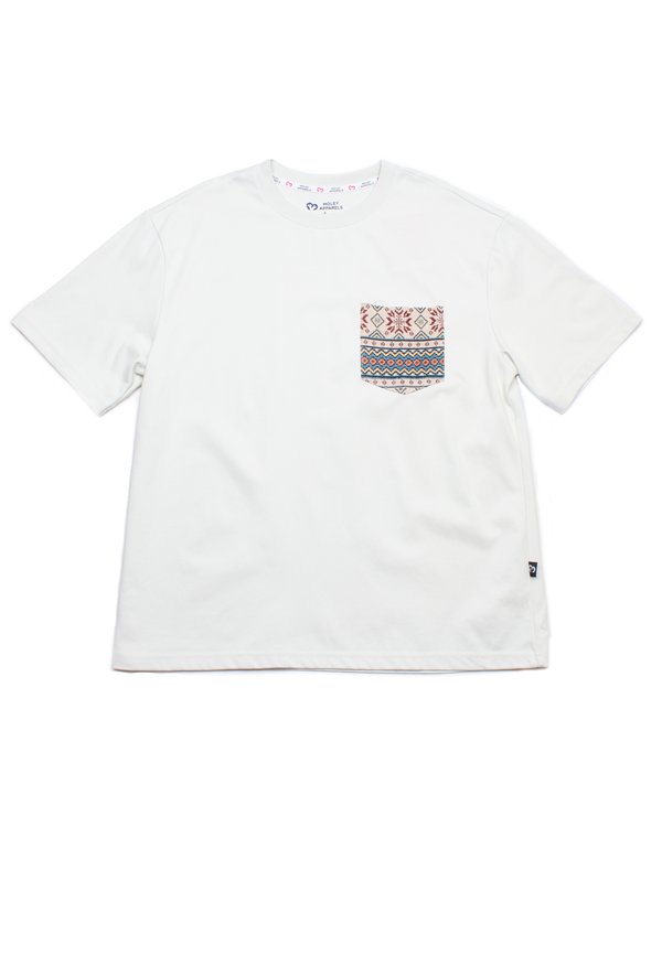 Tribal Pocket Oversized Men's T-Shirt GREY